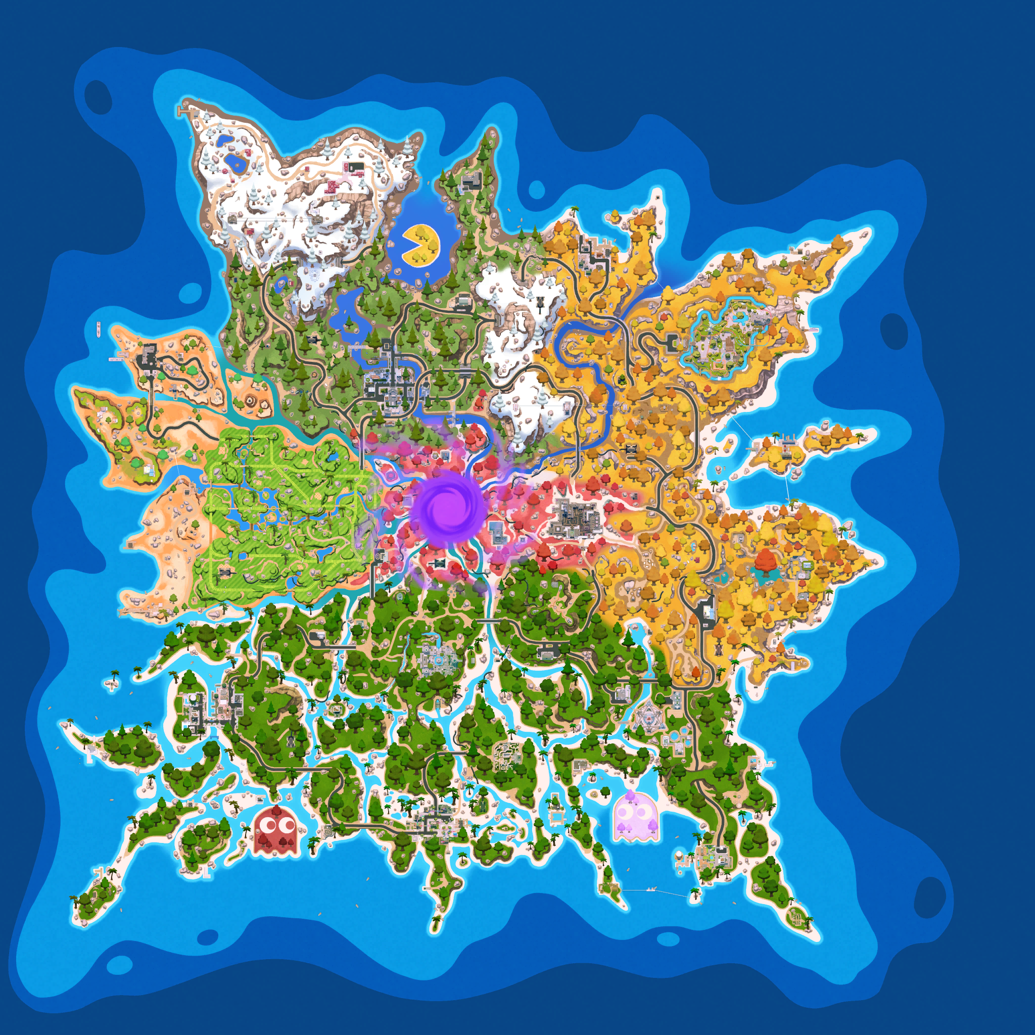 Current Fortnite Battle Royale island